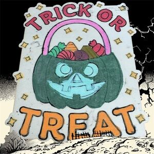 Halloween Trick or Treat Sign